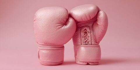 Embracing the Ethereal: A Surreal Minimalist Dance of Boxing Gloves Interlocked in Captivating Embrace