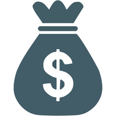 Money Bag Icon Vector Graphic Finance Savings Wealth Investment Business Economy Currency Symbol Cash Banking Deposit E