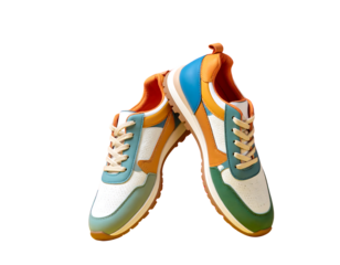 Colorful athletic shoes perfect for sports and casual street style