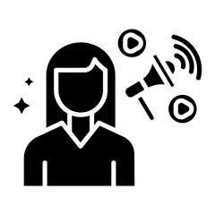 Influencer Marketing Vector Icon
