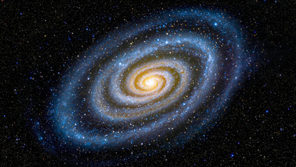 The Milky Way Galaxy as seen Frm Space