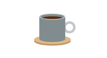 Coffee cup on coaster