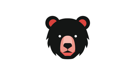 Stylized bear head