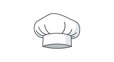 Illustrated chef's hat