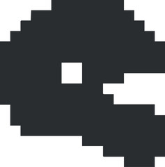Fototapeta premium Retro pixel art vector illustration of a gaming character, ideal for video game design and digital projects