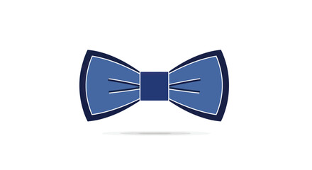 Simple blue bow tie