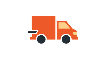 Simplified illustration of a delivery truck