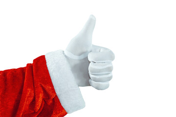 Santa Claus Giving a Thumbs Up