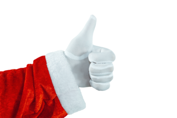Santa Claus Giving a Thumbs Up