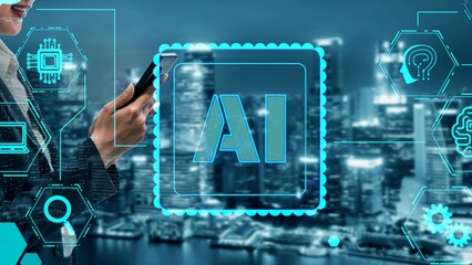 AI Assistant Brain Processor with LLM Technology, Big Data, Machine Learning, Generative AI for Business Support, Future Agentic AI Technology and Artificial Intelligence Prompt Engineering. Thunk