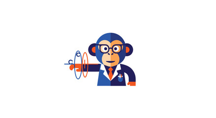 Scientist monkey