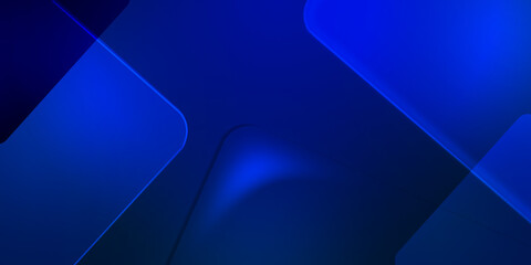 Abstract blue gradient geometric background illustration