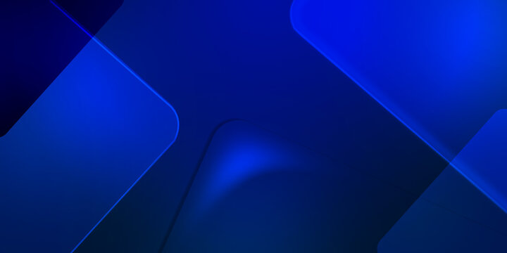 Abstract blue gradient geometric background illustration