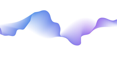 Modern abstract glowing wave background. Dynamic flowing wave lines design element. Futuristic technology and sound wave pattern. PNG file.