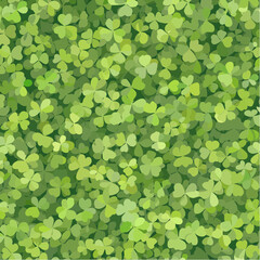 Seamless St Patricks Day Clover Background