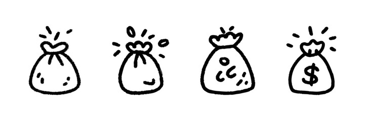 Padlock Icons Line Set In Doodle Style. Security, Privacy, And Access Control Outline Sketch Collection. Cybersecurity And Data Protection Symbols. Hand Drawn Isolated Vector Illustration