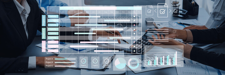 Comprehensive project management dashboard integrates scheduling, progress tracking, and performance analytics to improve workflow efficiency and enhance team collaboration. Parse