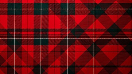 Classic Red Tartan Plaid Pattern Texture Design Background