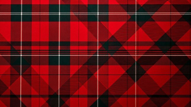 Classic Red Tartan Plaid Pattern Texture Design Background