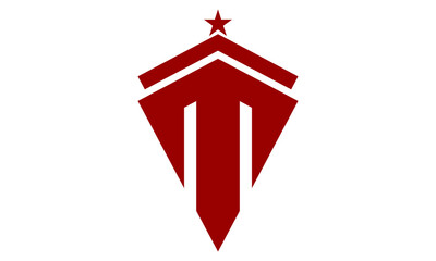 M letter alphabet logo design