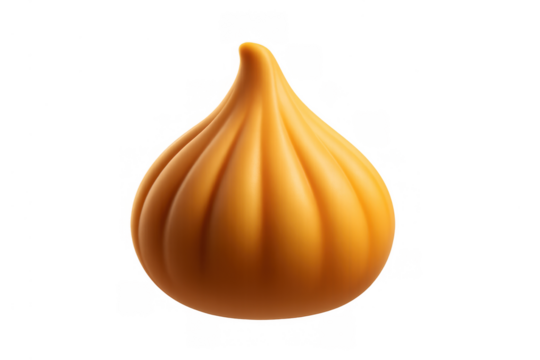 Modak sweet dumpling, indian dessert food for ganesh chaturthi festival, offering prasad with transparent background