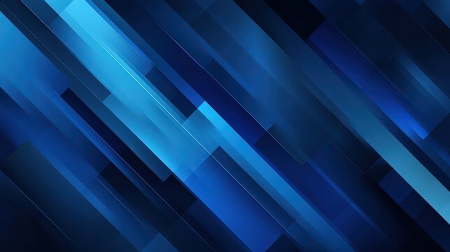 Abstract Geometric Pattern With Diagonal Blue Lines and Gradient Effect on Dark Background