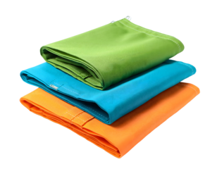 Eco-Friendly Set of Reusable Produce Bags Isolated on a Clean Background, Highlighting Sustainable Shopping and Environmentally Conscious Design