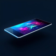 tablet pc with blue screen