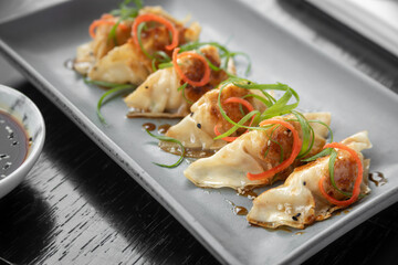 traditional Peruvian dish, pork with prawns