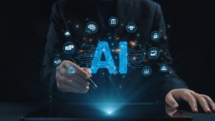 AI Assistant Brain Processor with LLM Technology, Big Data, Machine Learning, Generative AI for Business Support, Future Agentic AI Technology and Artificial Intelligence Prompt Engineering. Elide