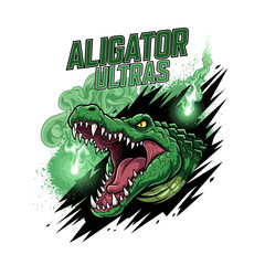Alligator Ultras Mascot Illustration