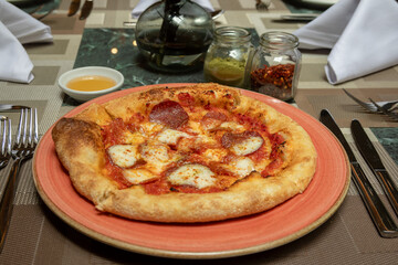 variety of pizzas