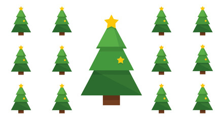 Festive Christmas Tree Collection - A Holiday Season Celebration.
