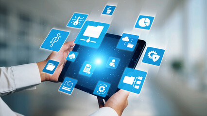 Concept of managing online folders with digital file organization, cloud storage, and secure sharing. Online folders improve workflow, online folders ensure access control. Gist