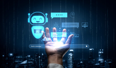 AI chatbot improves virtual assistant interaction. AI chatbot processes text, supports users, AI chatbot automates replies, and AI chatbot enables smart messaging. Vouch