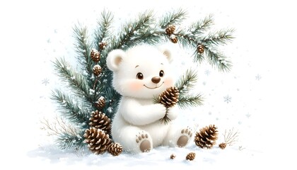 This image is ideal for children's books, holiday greeting cards, winter event promotions, festive product packaging, and seasonal marketing for families.