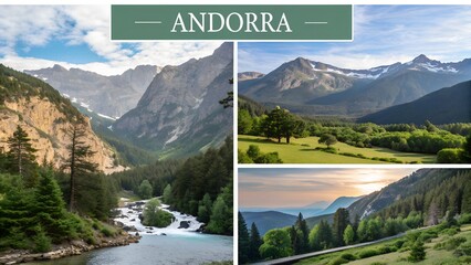 Andorra nature landscape mountains Pyrenees valley forest lake scenic Europe travel panorama wilderness beauty outdoor terrain photography river
