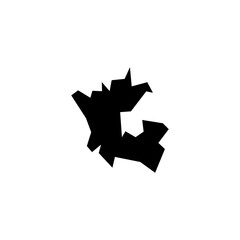 Dadra and Nagar Haveli (States and union territories of India, Federated states, Republic of India) map vector illustration, scribble sketch Dadra and Nagar Haveli state map