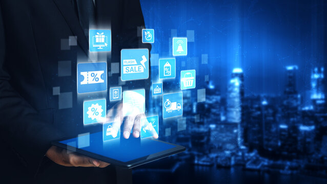 Flash sale icons show ecommerce, flash sale discount, and digital promotion. Flash sale drives customer shopping, flash sale marketing, and conversion growth. Entice