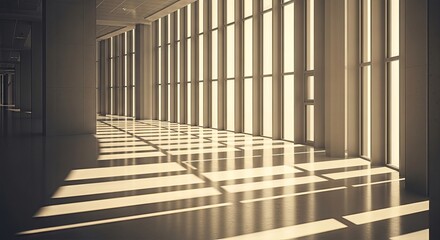 Illuminating Architecture: A Dance of Light and Shadow in an Empty Interior