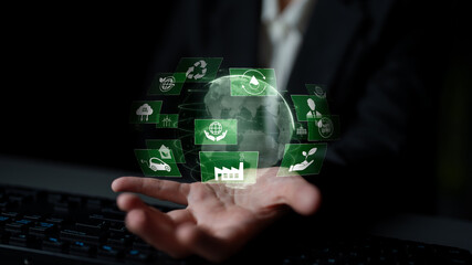 Sustainable business uses eco-innovation, climate action, and long-term strategies to meet...