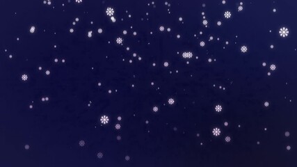 Season's greetings lettering text animation with falling snowflakes on dark background. Christmas and winter season's greetings concept animation. 4k animation video - Powered by Adobe