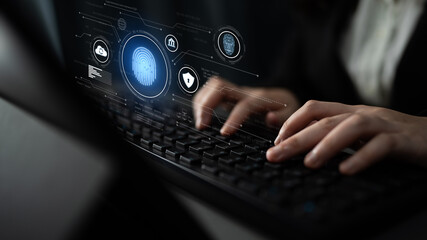 Biometric identity system using fingerprint and facial recognition to secure cloud access, protect...