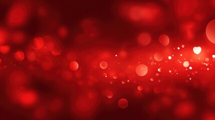 Abstract Red Background with Bokeh Lights and Blurred Effect Creates a Festive and Elegant Vibe Optimized for Adobe Stock