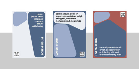 Clean rounded comic collage design for modern flyer poster or cover