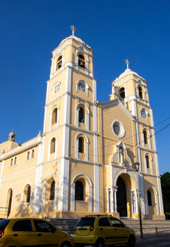 San Francisco de Asis Cathedral located in Santander Square in the city of Sincelejo
