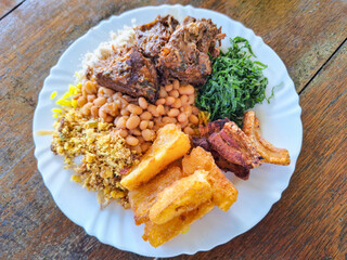 Traditional Brazilian Lunch Plate