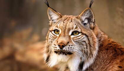 Obraz premium Eurasian Lynx Close Up Portrait