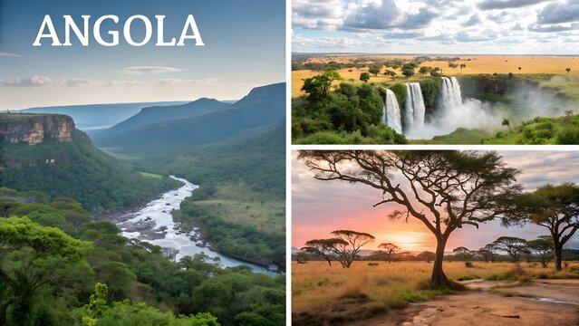 Angola nature landscape Africa travel tourism adventure wildlife coast river waterfall mountains savanna scenic panorama outdoors natural beauty exploration journey tropical wilderness photography ads