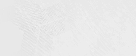 Hexagon white gray wave light technology texture background. Abstract big data digital concept simple art modern abstract
